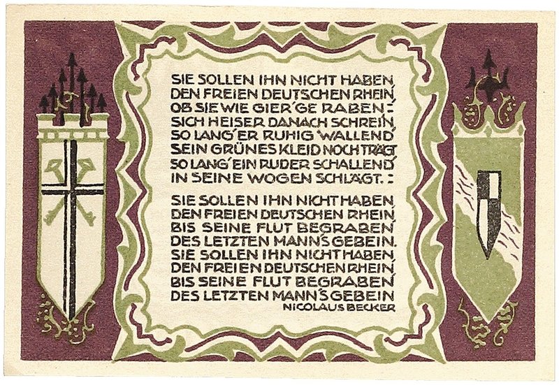 SAMMELLOSE. SERIENSCHEINE. Königswinter, Königwinterer Bank und Honnefer Volksba...