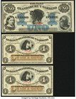 Argentina Banco Oxandaburu y Garbino 4 Reales Bolivianos (2); 1 Peso 1869 Pick S1781r (2); S1791 Remainders Crisp Uncirculated. 

HID09801242017