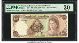 Cayman Islands Currency Board 25 Dollars 1971 (ND 1972) Pick 4 PMG Very Fine 30. Pinholes.

HID09801242017