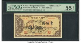 China People's Republic 100 Yuan 1949 Pick 836s S/M#C282-46 Specimen PMG About Uncirculated 55 EPQ. 

HID09801242017