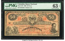Colombia Banco Nacional 50 Pesos 1900 Pick 279 PMG Choice Uncirculated 63 EPQ. 

HID09801242017