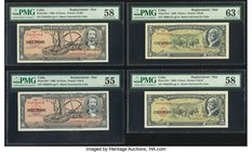 Four PMG Graded Replacement Examples From Cuba. Cuba Banco Nacional de Cuba 10 Pesos 1960 Pick 88c* Two Replacement Examples PMG Choice About Unc 58; ...