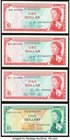 East Caribbean States East Caribbean Central Bank 1 Dollar ND (1965) Pick 13d; 13f (2); 5 Dollars ND (1965) Pick 14h Extremely Fine or Better. 

HID09...
