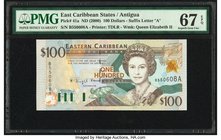 East Caribbean States Central Bank, Antigua 100 Dollars ND (2000) Pick 41a PMG Superb Gem Unc 67 EPQ. 

HID09801242017
