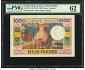 French Afars & Issas Tresor Public 1000 Francs ND (1974) Pick 32 PMG Uncirculated 62. Stains lightened; annotation.

HID09801242017