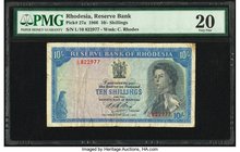 Rhodesia Reserve Bank of Rhodesia 10 Shillings 1.6.1966 Pick 27a PMG Very Fine 20. 

HID09801242017