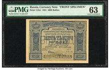 Russia Currency Note 5000 Rubles 1921 Pick 113s1 Specimen PMG Choice Uncirculated 63. Roulette cancel is present.

HID09801242017