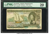 Seychelles Government of Seychelles 50 Rupees 1.1.1968 Pick 17a PMG Very Fine 20. Annotations; Minor rust; SEX note.

HID09801242017