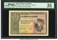Spain Banco de Espana 500 Pesetas 21.10.1940 Pick 124a PMG Choice Very Fine 35. 

HID09801242017