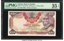 Zambia Bank of Zambia 20 Kwacha ND (1974) Pick 18 PMG Choice Very Fine 35 EPQ. 

HID09801242017