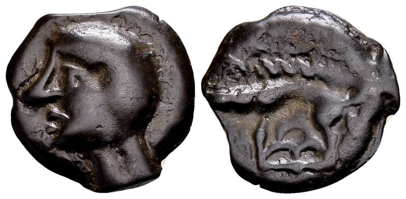 Gallia Belgica, Leuci
South Lotharingen, 100-50 BC. Ӕ cast potin, 3.65 gr. Bald...
