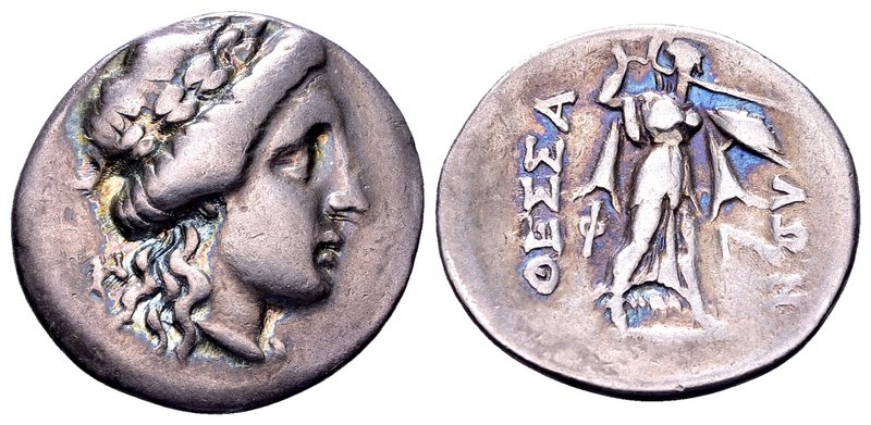 Thessaly, Thessalian league
Mid-late 2nd century BC. AR drachm, 4.13 g. Au– and...