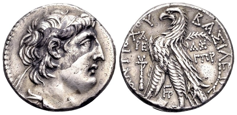 Seleucid kingdom, Antiochos VII
Tyre, 183 BC. AR tetradrachm, 13.95 g. Diademed...