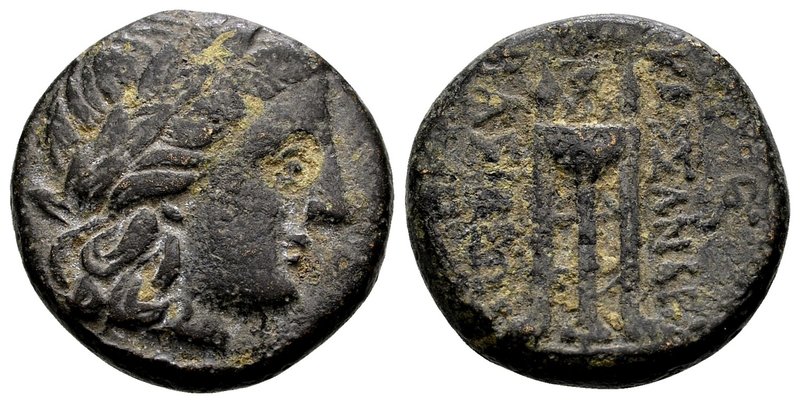 Kingdom of Macedon, Kassander. 
Amphipolis?, 311-297 BC. Æ18, 6.6 g. Head of Ap...