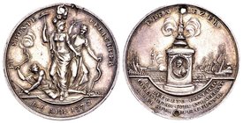 Netherlands 
Medal, 1772. Th. van Berkel, 200-year liberation of Vlissingen. AR, 6.42 g. Van Loon 466. Holed. VF