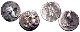 the Lundahl collection (1955-1995)
Syria or Cyprus, Uncertain mint. Ptolemy V or VI, ca. 204-170 BC.Lot of 2 AR didrachms. Nearly very fine. Lot sold...
