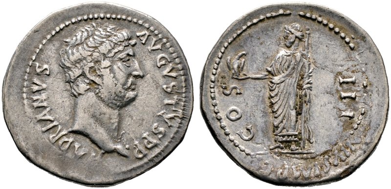 Kaiserzeit. Hadrianus 117-138. Cistophor ca. 128/130 -Laodicea in Phrygien-. Blo...