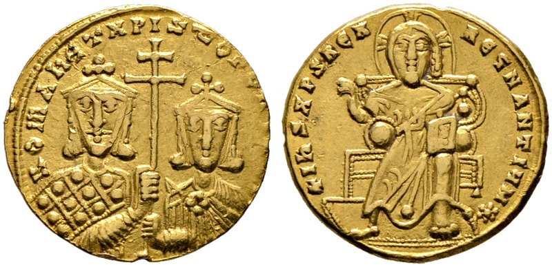 Constantinus VII. und Romanus I. 920-944. Solidus 921/931 -Constantinopolis-. Be...