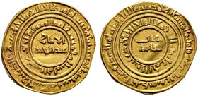Jerusalem, lateinisches Königreich. Balduin III. (und seine Nachfolger) ab 1143. Gold-Bezant ("Byzantiner") o.J. -Akkon-. Beidseitig pseudo- kufische ...