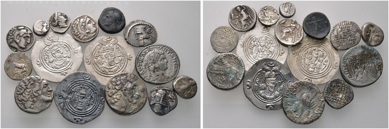Griechische, keltische, römische, byzantinische und orientalische Münzen. 22 Stü...