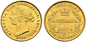 Australien. Victoria 1837-1901. Sovereign 1866 -Sydney-. KM 4, Fr. 10, Schl. 818. 8,01 g
überdurchschnittliche Erhaltung, minimale Kratzer, sehr schön...