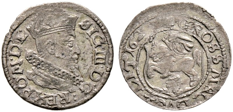 Baltikum-Litauen. Sigismund III. von Polen 1587-1632. Groschen 162 (!). Variante...