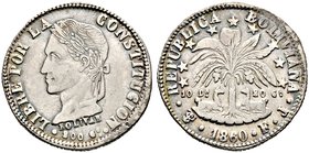 Bolivien. Republik. 4 Soles 1860 -Potosi- (FJ). KM 139.
selten und überdurchschnittlich erhalten, sehr schön-vorzüglich