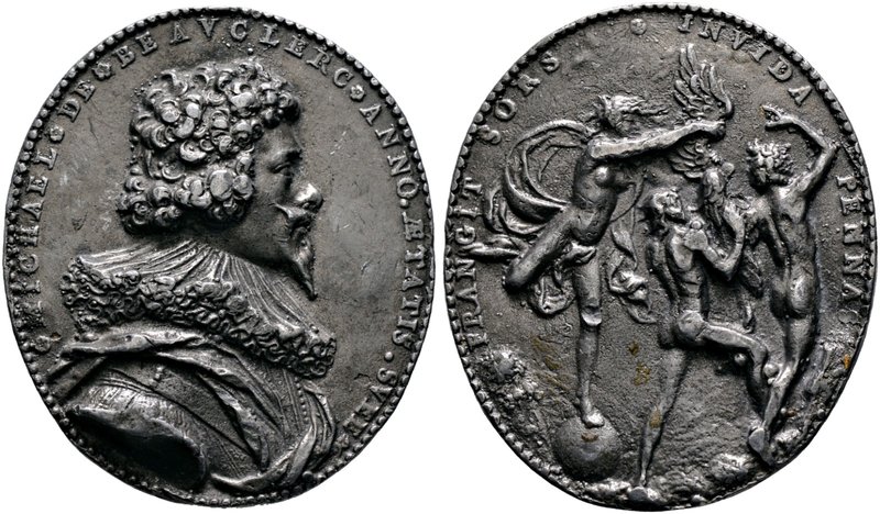 Frankreich-Königreich. Louis XIII. 1610-1643. Ovale Bleimedaille o.J. (um 1635) ...