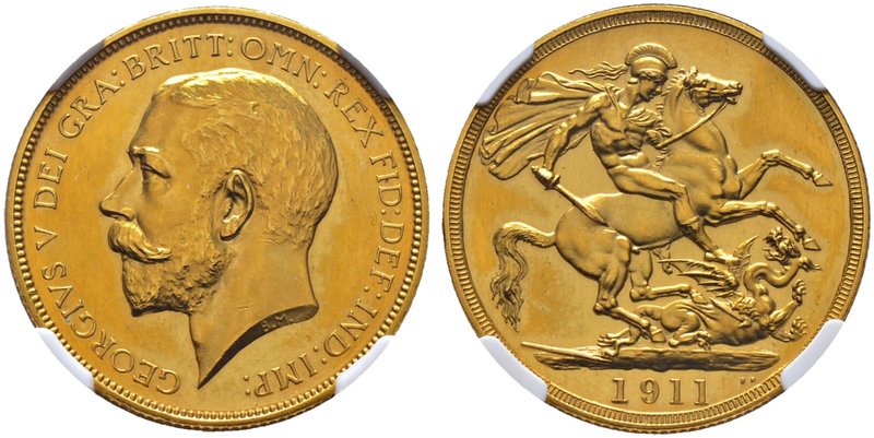 Großbritannien. George V. 1910-1937. 2 Pounds 1911. Spink 3995, Fr. 403, Schl. 5...