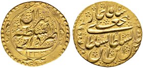 Iran-Kadjaren-Dynastie. Fath Ali Shah AH 1212-1250 / AD 1797-1834. Toman AH 1233 -Teheran-. KM 753, Fr. 34. 4,62 g 
vorzüglich