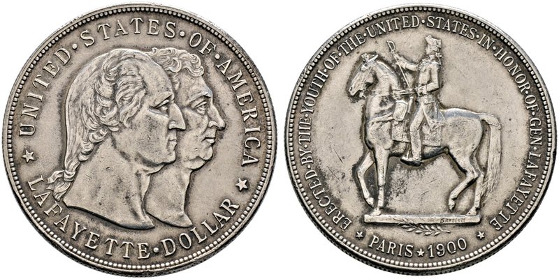 USA. Lafayette-Dollar 1900. KM 118.
selten, minimale Randfehler, sehr schön-vorz...
