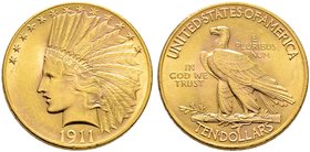 USA. 10 Dollars 1911 -Philadelphia-. Indian Head. KM 130, Fr. 166. 16,78 g
vorzüglich