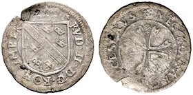Haus Habsburg. Rudolf II. 1576-1612. Vierer o.J. -Ensisheim-. Ähnlich wie vorher, jedoch nun mit sogen. spanischem Wappenschild. MT 581 vgl., Klemesch...