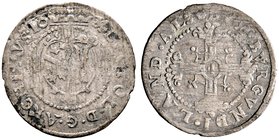 Haus Habsburg. Erzherzog Leopold (V.) 1619-1632. Plappart 1624 -Ensisheim-. Ähnlich wie vorher, jedoch mit Wertzahl I. Variante mit LEOPOL. MT - vgl. ...