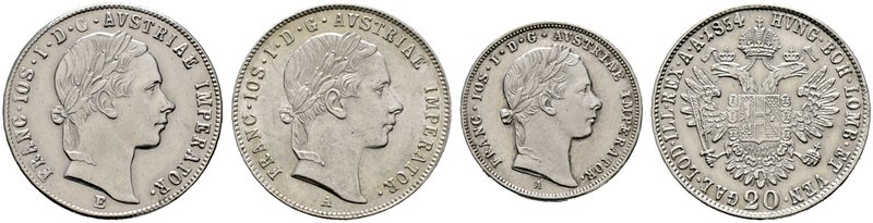Haus Österreich. Franz Josef I., Kaiser von Österreich 1848-1916. Lot (3 Stücke)...