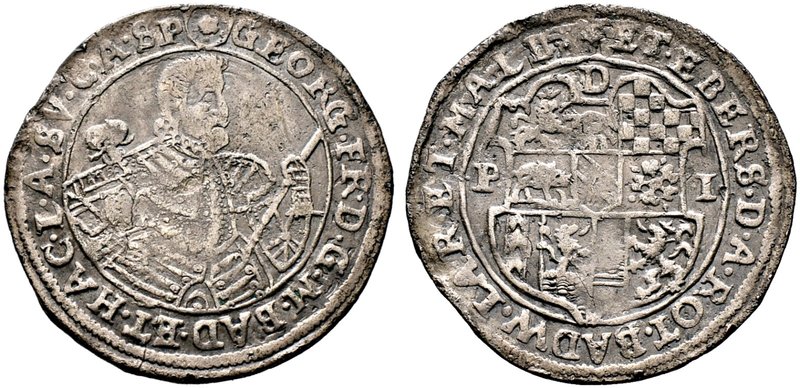 Baden-Durlach. Georg Friedrich 1604-1622. Kipper-24 Kreuzer (Sechsbätzner) o.J. ...
