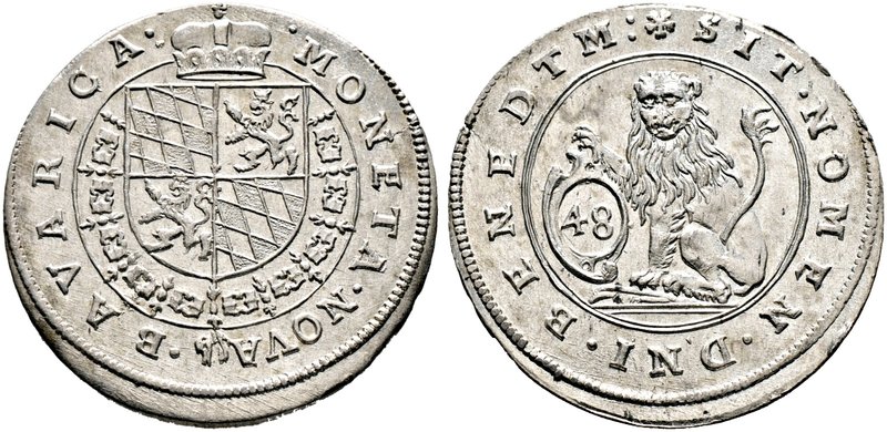 Bayern. Maximilian I. als Herzog 1598-1623. Kipper-12 Bätzner zu 48 Kreuzer o.J....