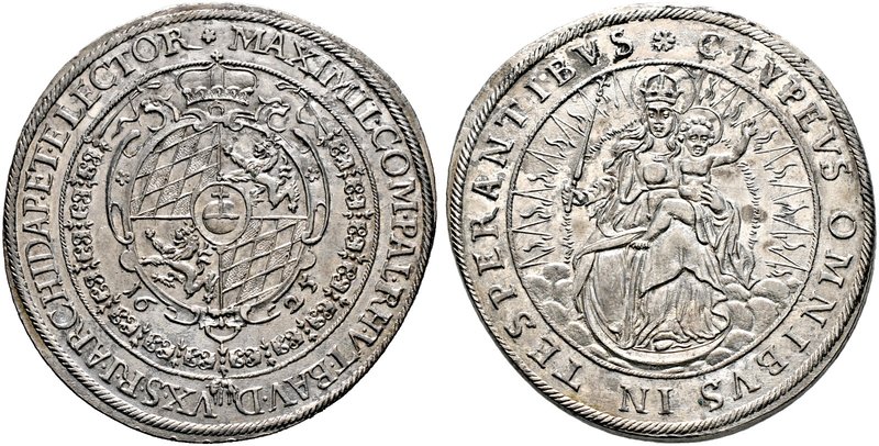 Bayern. Maximilian I. als Kurfürst 1623-1651. Madonnentaler 1625 -München-. Ein ...