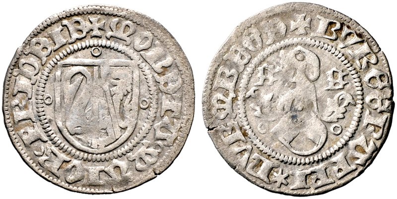 Brandenburg-Franken. Friedrich VI. 1404-1440. Schilling o.J. (1437) -Neustadt a....
