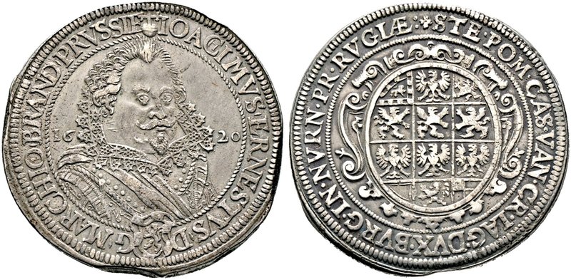 Brandenburg-Ansbach. Joachim Ernst 1603-1625. Taler 1620 -Fürth oder Nürnberg-. ...