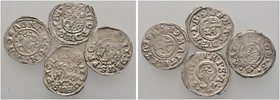 Braunschweig-Wolfenbüttel. Kippermünzen im Gebiet Friedrich Ulrichs 1619-1622. Lot (4 Stücke): Kipper-Groschen zu 1/24 Taler Vierfeldiges Wappen o.J.;...