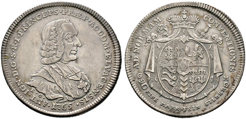 Ellwangen, Fürstpropstei. Anton Ignaz von Fugger-Glött 1756-1787. 1/2 Konvention...