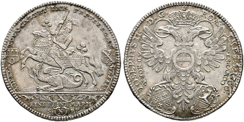 Friedberg, Reichsburg. Franz Heinrich von Dalberg 1755-1776. Konventionstaler 17...