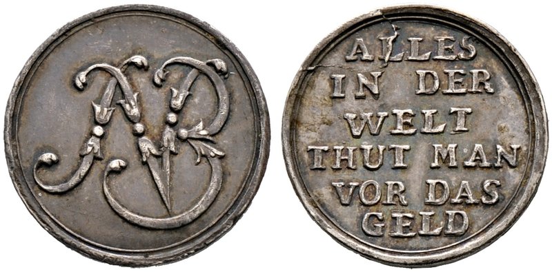 Hessen-Darmstadt. Ludwig VIII. 1739-1768. Silberabschlag vom Dukat o.J. (um 1750...