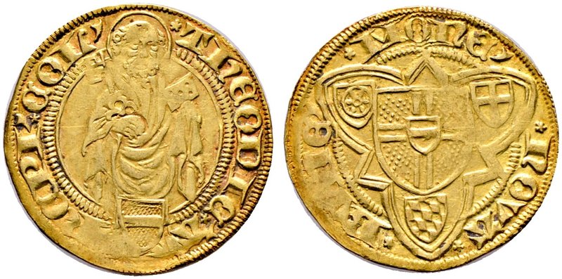 Köln, Erzbistum. Dietrich von Mörs 1414-1463. Goldgulden o.J. (1423) -Bonn-. Pet...