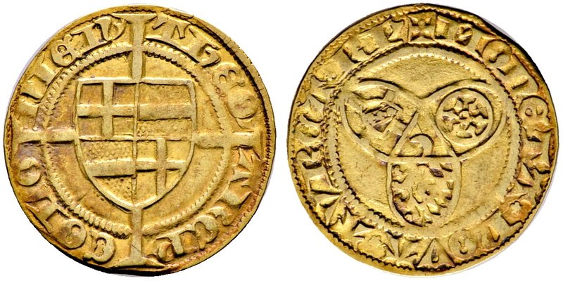 Köln, Erzbistum. Dietrich von Mörs 1414-1463. Goldgulden o.J. (1440) -Riehl-. Qu...