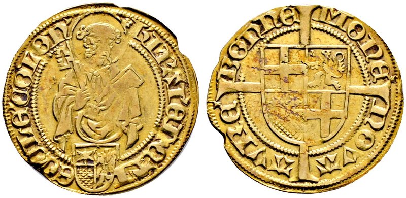 Köln, Erzbistum. Hermann IV. von Hessen 1480-1508. Goldgulden o.J. (1481) -Bonn-...