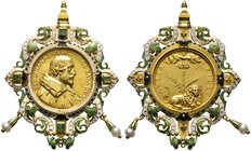 Köln, Erzbistum. Ferdinand von Bayern 1612-1650. Goldmedaille o.J. (um 1612) wohl von Paul Zeggin (unsigniert). Bärtiges, bloßes Brustbild im Hermelin...