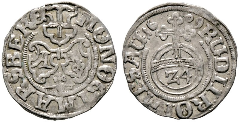 Marsberg, Stadt. Groschen 1609. Mit Titulatur Kaiser Rudolf II. Noss 234.
sehr s...