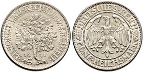 Weimarer Republik. 5 Reichsmark 1931 F. Eichbaum. J. 331.
vorzüglich